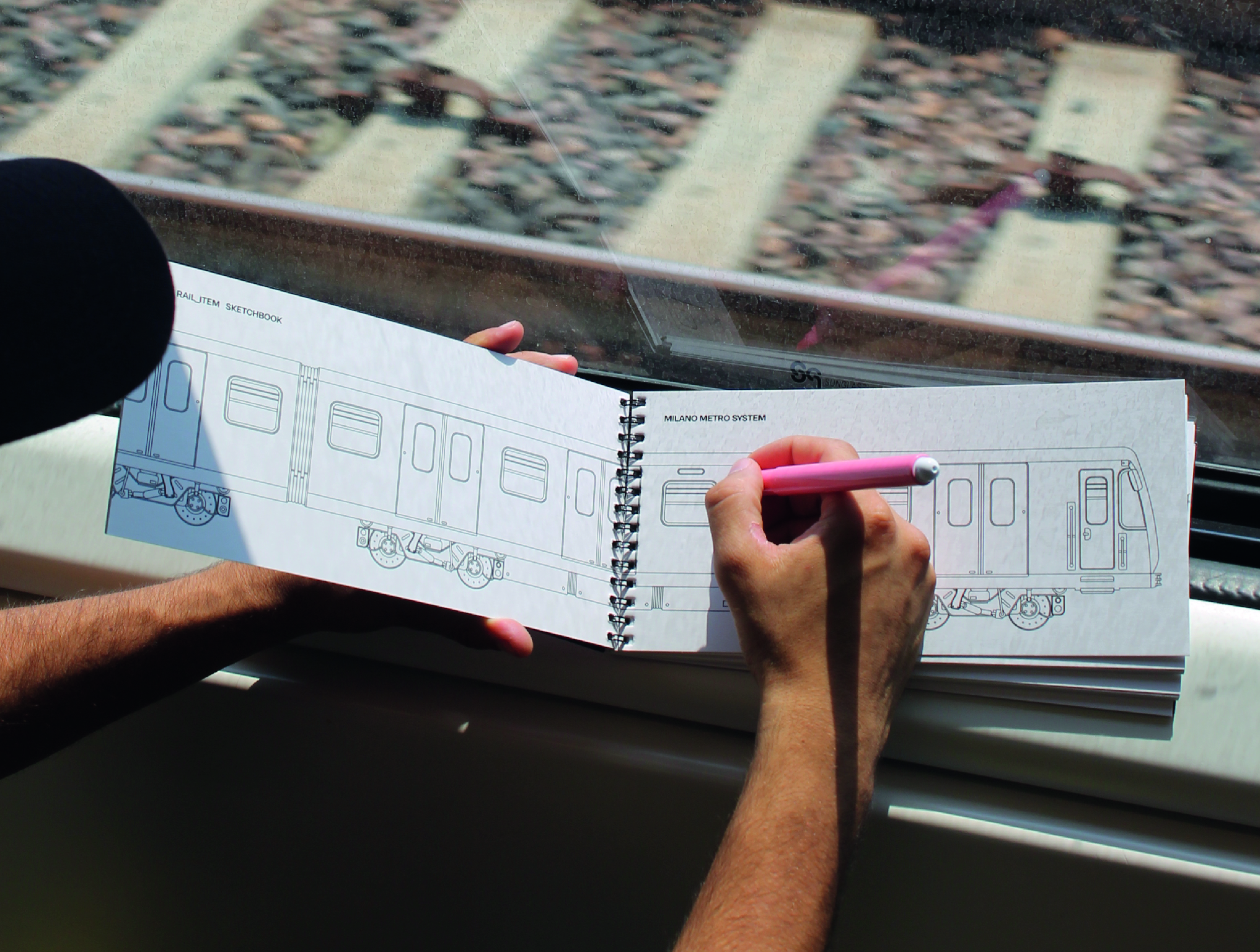 Dettaglio sketchbook Rail Item